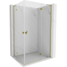 Mexen Mist-H L Duo shower cabin, hinged right 90 x 95 cm, transparent, gold - 8A5L-090L-095P-50-00