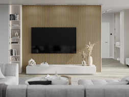Mexen Lam-B wall panels 275 x 30 cm, HDF board 4 mm, technical veneer, Golden Oak - S100-275307-3015-003