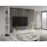 Mexen Lam-B wall slats 275 x 30 cm, 4 mm HDF board, technical veneer, Silvery Oak - S100-275307-3015-007