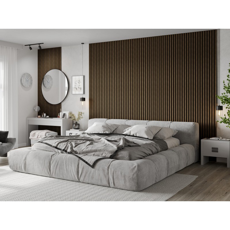 Mexen Lam-B wall slats 275 x 30 cm, 4 mm HDF board, technical veneer, Natural Walnut - S100-275307-3015-016