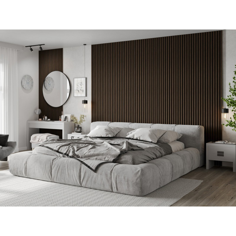 Mexen Lam-B wall slats 275 x 30 cm, 4 mm HDF board, technical veneer, Burnt Walnut - S100-275307-3015-024