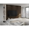 Mexen Lam-B wall slats 275 x 30 cm, 4 mm HDF board, technical veneer, Burnt Walnut - S100-275307-3015-024