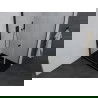 Mexen Pretoria hinged shower cubicle 100 x 70 cm, transparent, Black + shower tray Flat, Black - 852-100-070-70-00-4070B