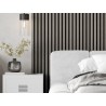 Mexen Lam-F acoustic wall slats 275 x 30 cm, 8 mm felt, technical veneer, Silvery Oak - S105-275307-3015-007