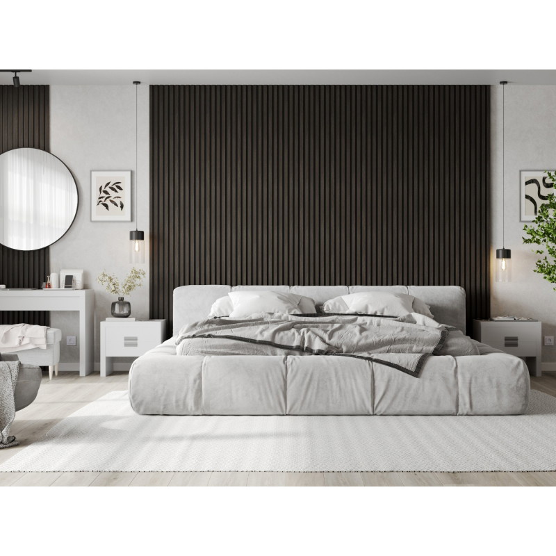Mexen Lam-F acoustic wall slats 275 x 30 cm, 8 mm felt, technical veneer, Silver Walnut - S105-275307-3015-009