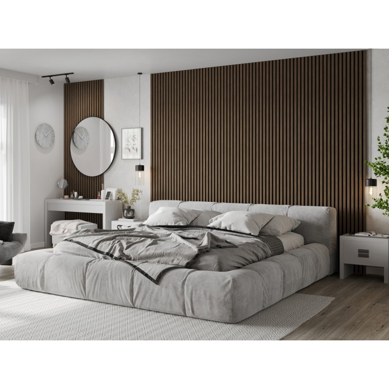 Mexen Lam-F acoustic wall slats 275 x 30 cm, 8 mm felt, technical veneer, Cocoa Walnut - S105-275307-3015-018