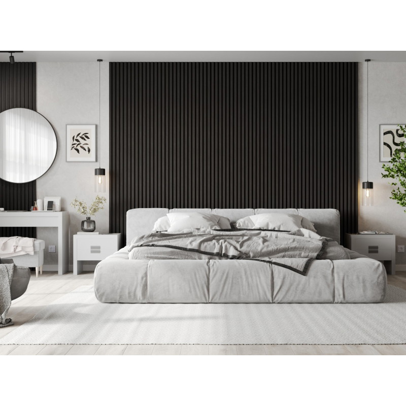 Mexen Lam-F Acoustic Wall Slats 275 x 30 cm, 8 mm Felt, Technical Veneer, Black Ebony - S105-275307-3015-023