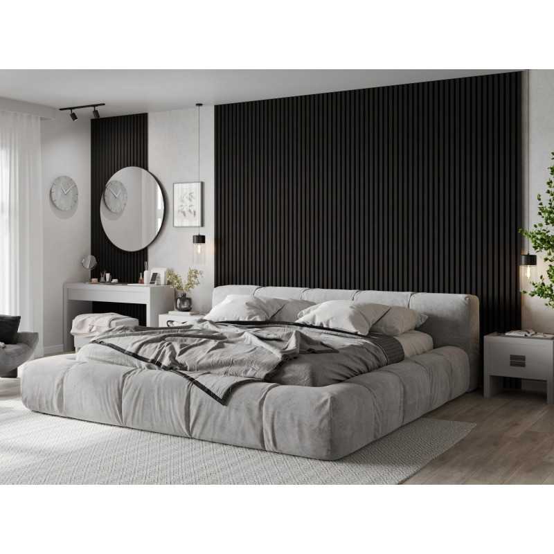 Mexen Lam-F Acoustic Wall Slats 275 x 30 cm, 8 mm Felt, Technical Veneer, Black Ebony - S105-275307-3015-023