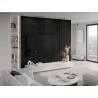 Mexen Lam-F acoustic wall slats 275 x 30 cm, 8 mm felt, technical veneer, Silvery Black Oak - S105-275307-3015-025