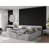 Mexen Lam-B wall slats 275 x 31.5 cm, HDF board 4 mm, Black Matte - S100-275317-2812-053