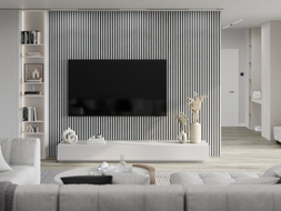 Mexen Lam-B wall slats 275 x 31.5 cm, 4 mm HDF board, Ice Oak - S100-275317-2812-061
