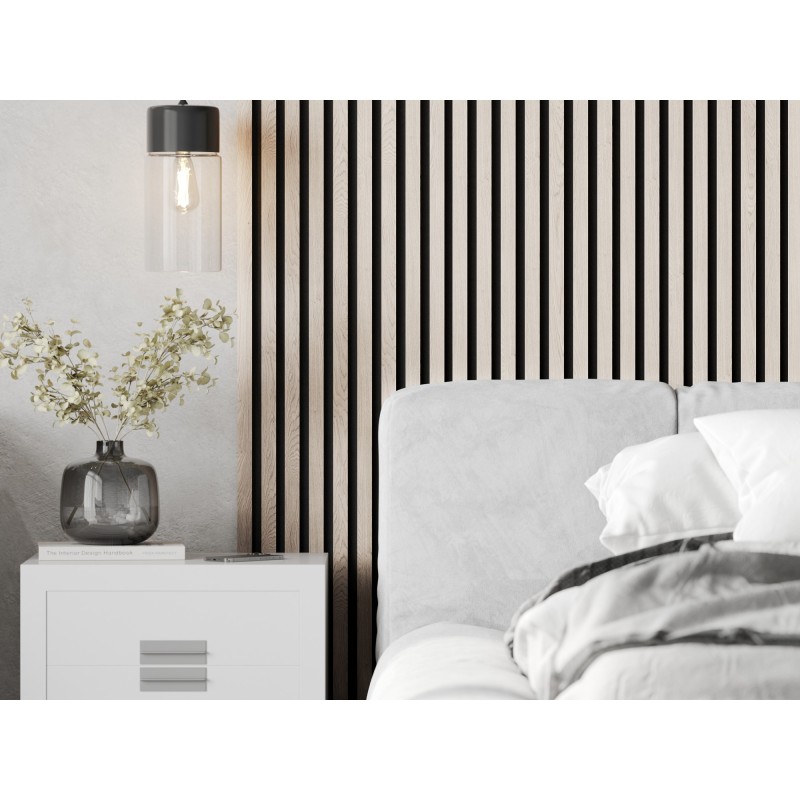 Mexen Lam-B wall slats 275 x 31.5 cm, 4 mm HDF board, Polar Oak - S100-275317-2812-067