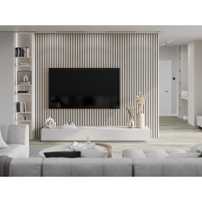 Mexen Lam-B wall slats 275 x 31.5 cm, 4 mm HDF board, Polar Oak - S100-275317-2812-067