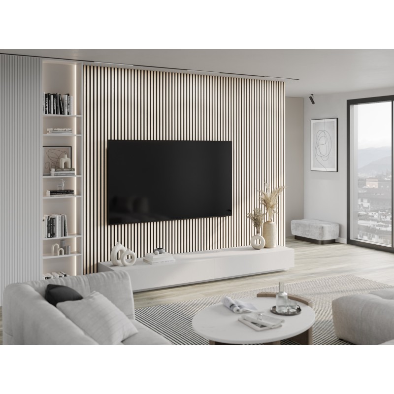 Mexen Lam-B wall slats 275 x 31.5 cm, 4 mm HDF board, Polar Oak - S100-275317-2812-067