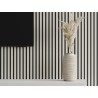 Mexen Lam-B Wall Slats 275 x 31.5 cm, 4 mm HDF Board, Grey Linen - S100-275317-2812-068