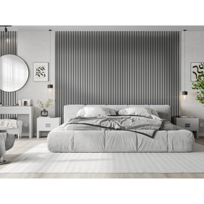 Mexen Lam-F Acoustic Wall Slats 275 x 31.5 cm, 6 mm Felt, Silver - S105-275317-2812-056