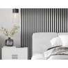 Mexen Lam-F Acoustic Wall Slats 275 x 31.5 cm, 6 mm Felt, Silver - S105-275317-2812-056