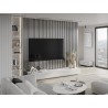 Mexen Lam-F Acoustic Wall Slats 275 x 31.5 cm, 6 mm Felt, Silver - S105-275317-2812-056