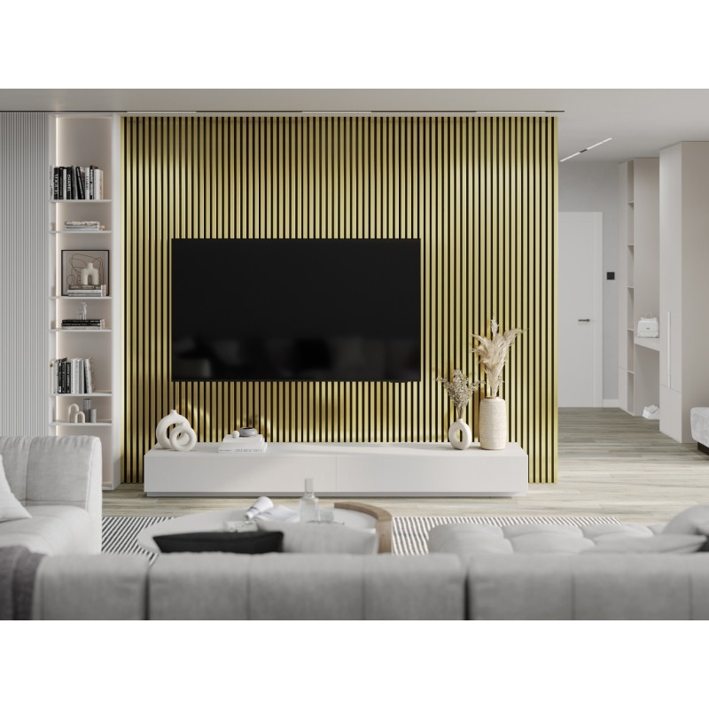 Mexen Lam-F acoustic wall slats 275 x 31.5 cm, felt 6 mm, Gold - S105-275317-2812-057