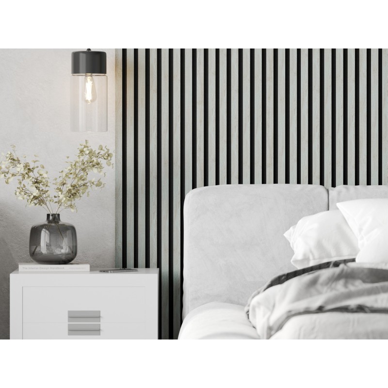 Mexen Lam-F Acoustic Wall Slats 275 x 31.5 cm, 6 mm Felt, Ice Oak - S105-275317-2812-061