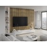 Mexen Lam-F acoustic wall slats 275 x 31.5 cm, 6 mm felt, Honey Oak - S105-275317-2812-066