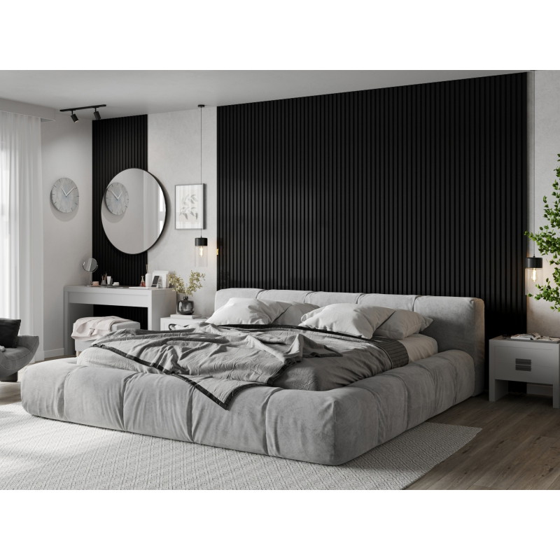 Mexen Lam-F Acoustic Wall Slats 275 x 31.5 cm, 6 mm Felt, Black Linen - S105-275317-2812-069
