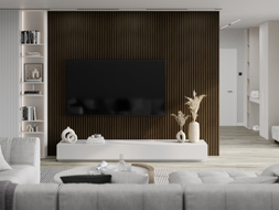 Mexen Lam-F Acoustic Wall Slats 275 x 31.5 cm, 6 mm Felt, Wenge - S105-275317-2812-071