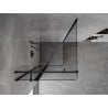 Mexen Mist T hinged shower enclosure 90 x 90 cm, transparent, black - 8A4T-090-090-70-00