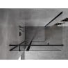 Mexen Mist T 90 x 120 cm Hinged Shower Enclosure, Transparent, Black - 8A4T-090-120-70-00