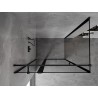 Mexen Mist T hinged shower enclosure left 80 x 75 cm, black frame, black - 8A4T-080-075-70-70-L