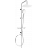 Mexen T33 shower column, Chrome/White - 798333393-02