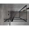 Mexen Mist T shower enclosure hinged left 115 x 95 cm, black frame, black - 8A4T-115-095-70-70-L