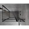 Mexen Mist T right-hinged shower enclosure 80 x 95 cm, black frame, black - 8A4T-080-095-70-70-P
