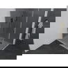 Mexen Pretoria hinged shower cubicle 80 x 110 cm, Graphite, Chrome + shower tray Flat - 852-080-110-01-40-4010