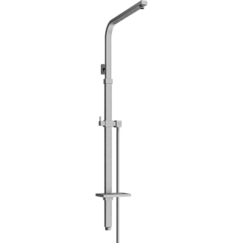 Mexen Q shower column, brushed gun gray - 79395-66