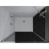 Mexen Pretoria 90 x 70 cm Hinged Shower Enclosure, Graphite, Chrome + Flat Tray - 852-090-070-01-40-4010