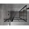 Mexen Mist T Shower Enclosure Left Hinged 120 x 90 cm, Black Grid, Black - 8A4T-120-090-70-77-L