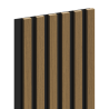 Mexen Lam-B sample of wall slats, 4 mm HDF board, technical veneer, Golden Teak - S100-014-S