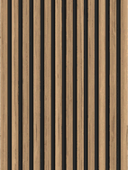Mexen Lam-B wall slat sample, HDF board 4 mm, technical veneer, Light Walnut - S100-017-S