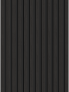 Mexen Lam-B sample of wall slats, 4 mm HDF board, technical veneer, Black Ebony - S100-023-S