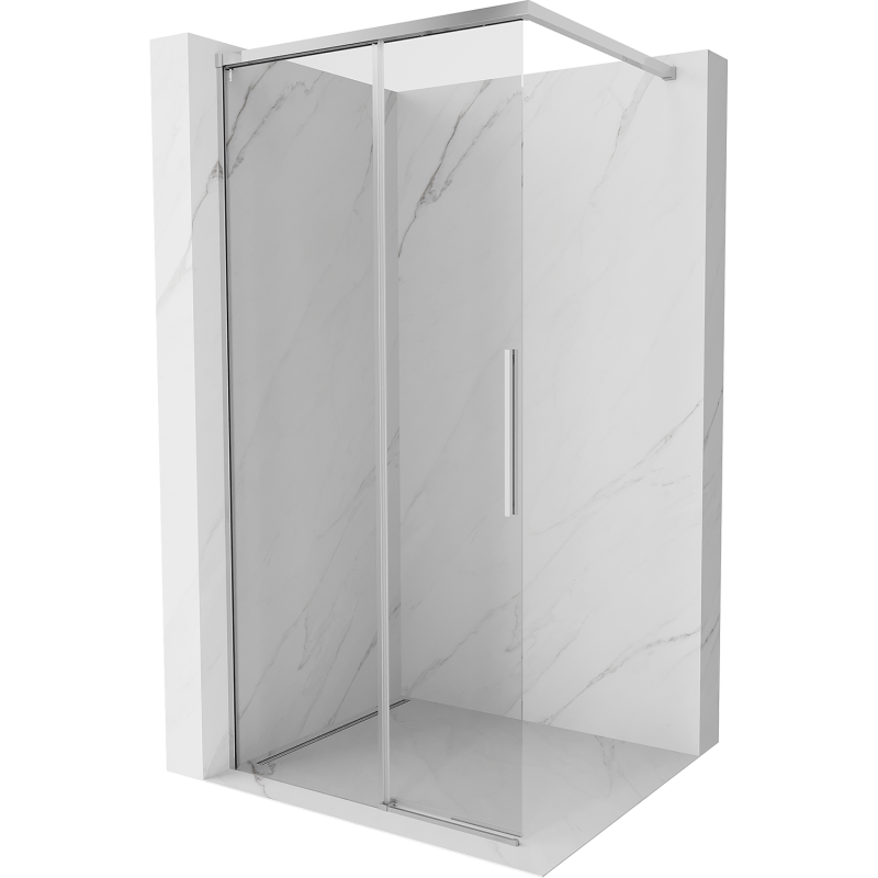 Mexen Rox Walk-in Shower Wall 90 x 200 cm, Transparent 8 mm, Chrome - 8C2-090-003-01-00