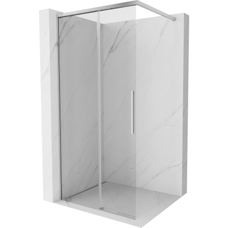 Mexen Rox Walk-in Shower Wall 120 x 200 cm, Transparent 8 mm, Chrome - 8C2-120-003-01-00