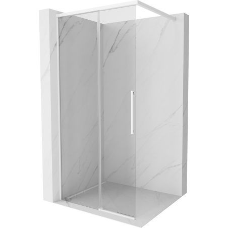 Mexen Rox Walk-in Shower Screen 70 x 200 cm, Transparent 8 mm, White - 8C2-070-003-20-00