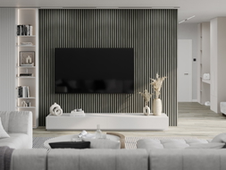 Mexen Lam-F sample of acoustic wall slats, 8 mm felt, technical veneer, Oak Heritage - S105-008-S