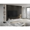 Mexen Lam-F sample of acoustic wall slats, 8 mm felt, technical veneer, Silver Walnut - S105-009-S