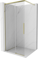 Mexen Rox Walk-in Shower Wall 110 x 200 cm, Transparent 8 mm, Gold - 8C2-110-003-50-00