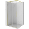 Mexen Rox Walk-in Shower Wall 85 x 200 cm, Transparent 8 mm, Brushed Gold - 8C2-085-003-55-00