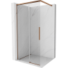Mexen Rox Walk-in Shower Wall 110 x 200 cm, Transparent 8 mm, Rose Gold - 8C2-110-003-60-00