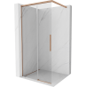 Mexen Rox Walk-in Shower Wall 115 x 200 cm, Transparent 8 mm, Brushed Copper - 8C2-115-003-65-00