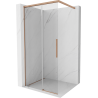 Mexen Rox Walk-in shower wall 120 x 200 cm, transparent 8 mm, brushed copper - 8C2-120-003-65-00